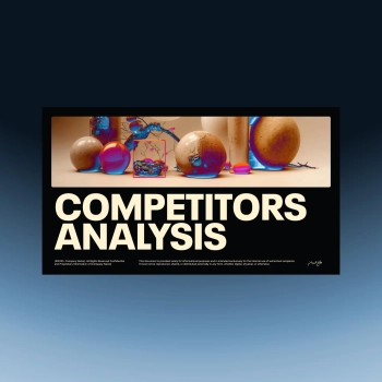 Competitor analysis template mockup – modern design for strategic business presentations
